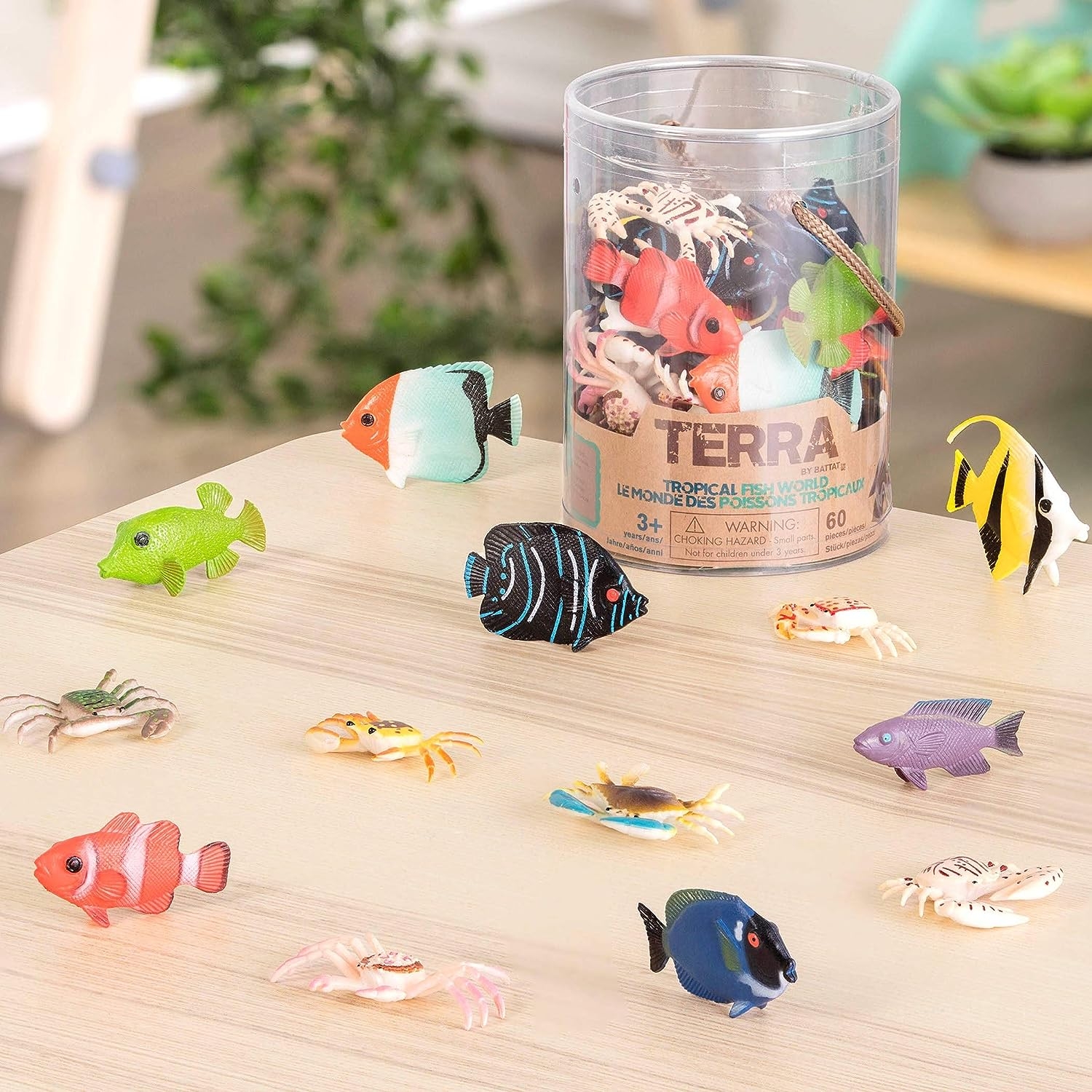 Terra by Battat – Tropical Fish World – Assorted Miniature Sea Animals, Toys for Toddlers 3 & Up (60 Pc), Multicolor - Image 5