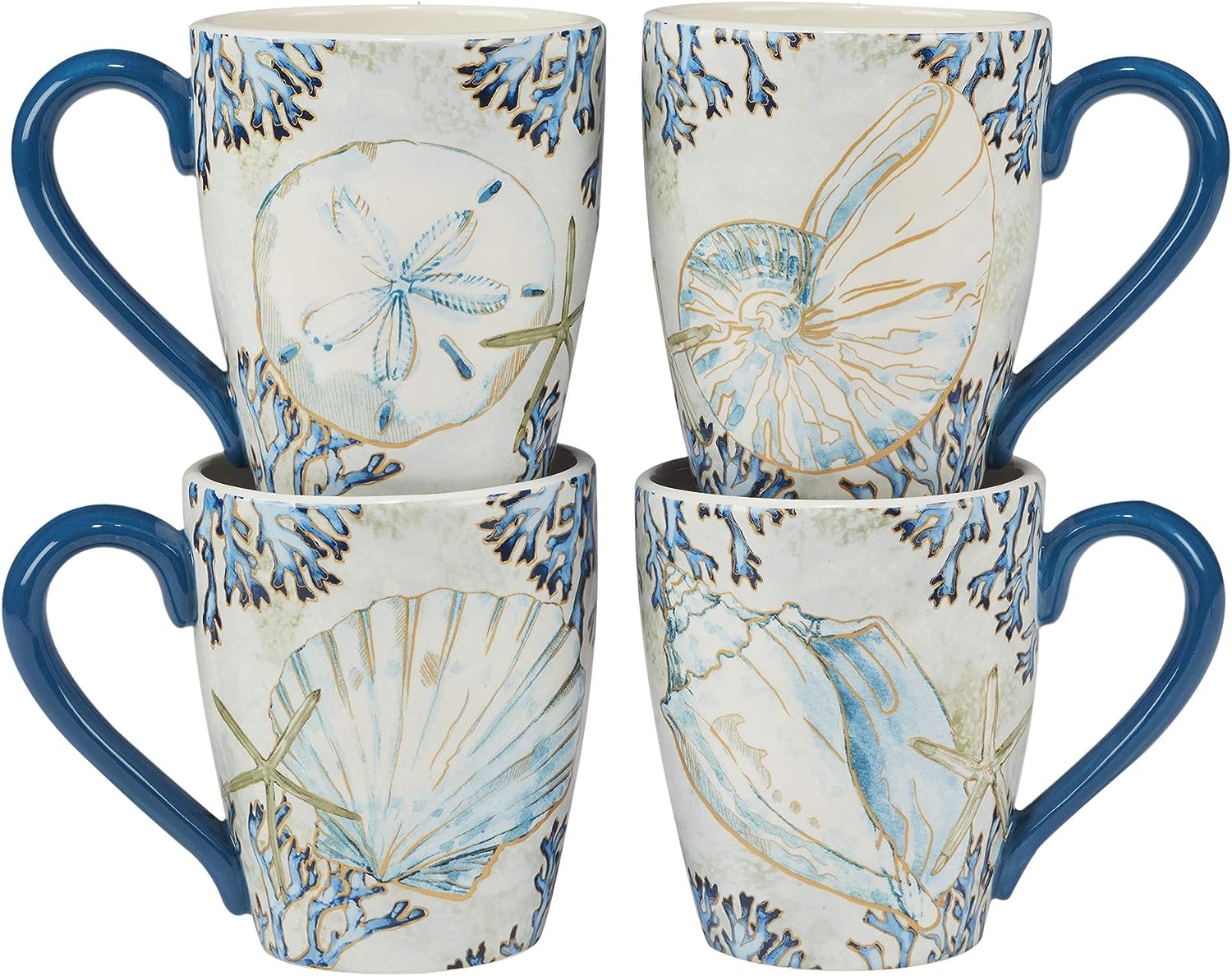 Certified International Playa Shells 16 pc Dinnerware Set, Service for 4, - Image 4