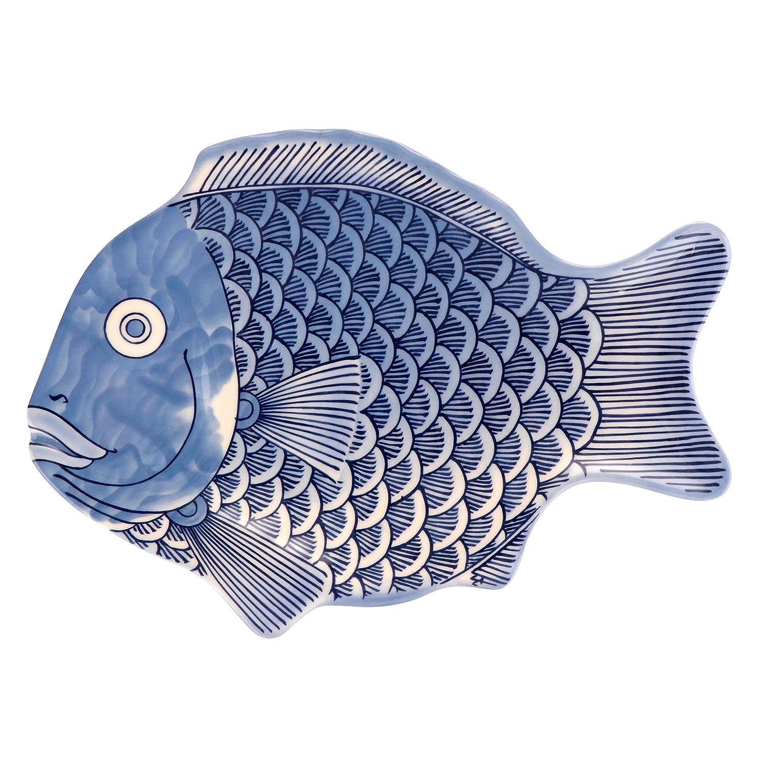 G.E.T. 370-12-BL-EC Melamine Fish Serving Platter, 12" x 8.25", Blue (Set of 4) - Image 17