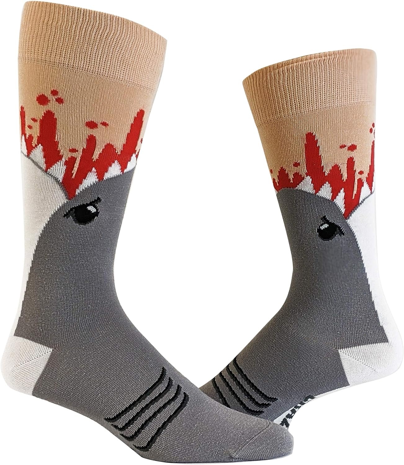 Crazy Dog T-Shirts Mens Shark Attack Socks Funny Jaws Funny Sayings Cool Gag Gift Novelty Footware