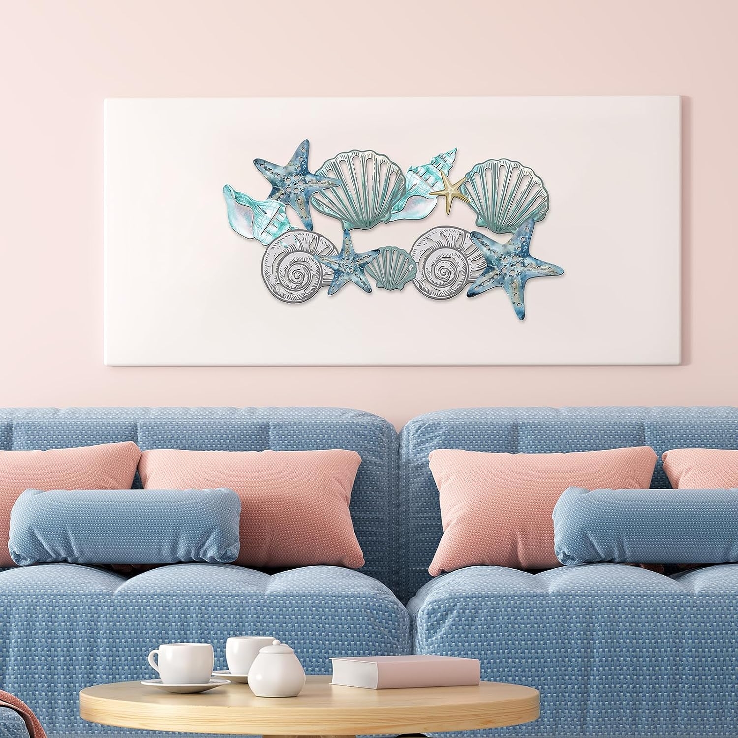 Metal Fish Wall Decor Handcrafted Fish Art Summer Metal Wall Sculpture Marine Decor for Coastal Nautical Beach or Boat Decor - Image 5