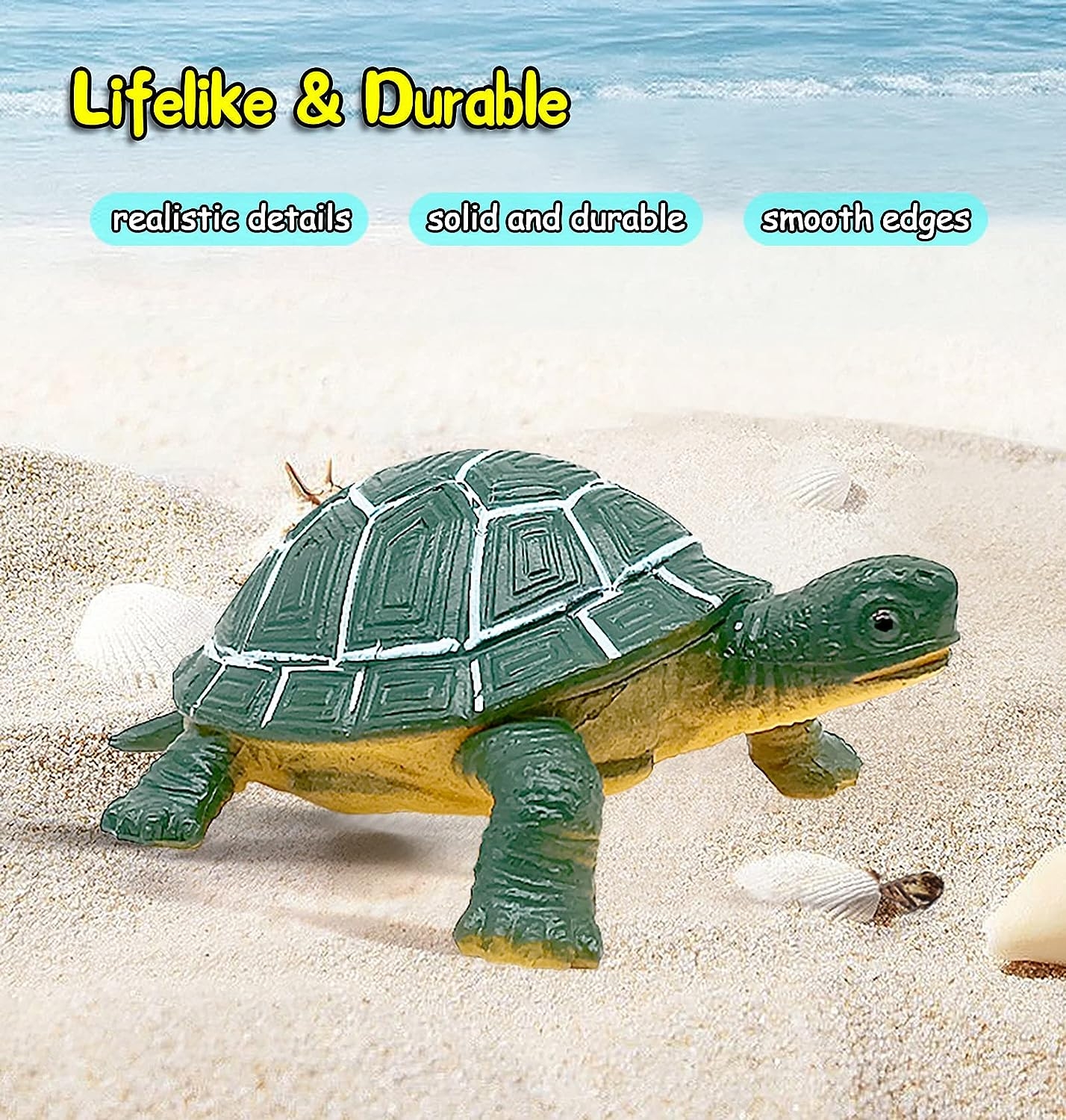 KECIABO Ocean Sea Animal Figures, 12 Pack Realistic Soft Plastic Bath Toys for Toddlers, Kids, Boys, and Girls - Image 4