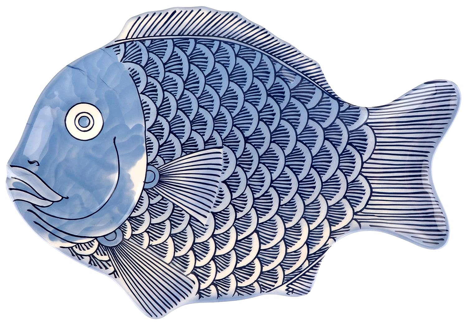 G.E.T. 370-12-BL-EC Melamine Fish Serving Platter, 12" x 8.25", Blue (Set of 4) - Image 11