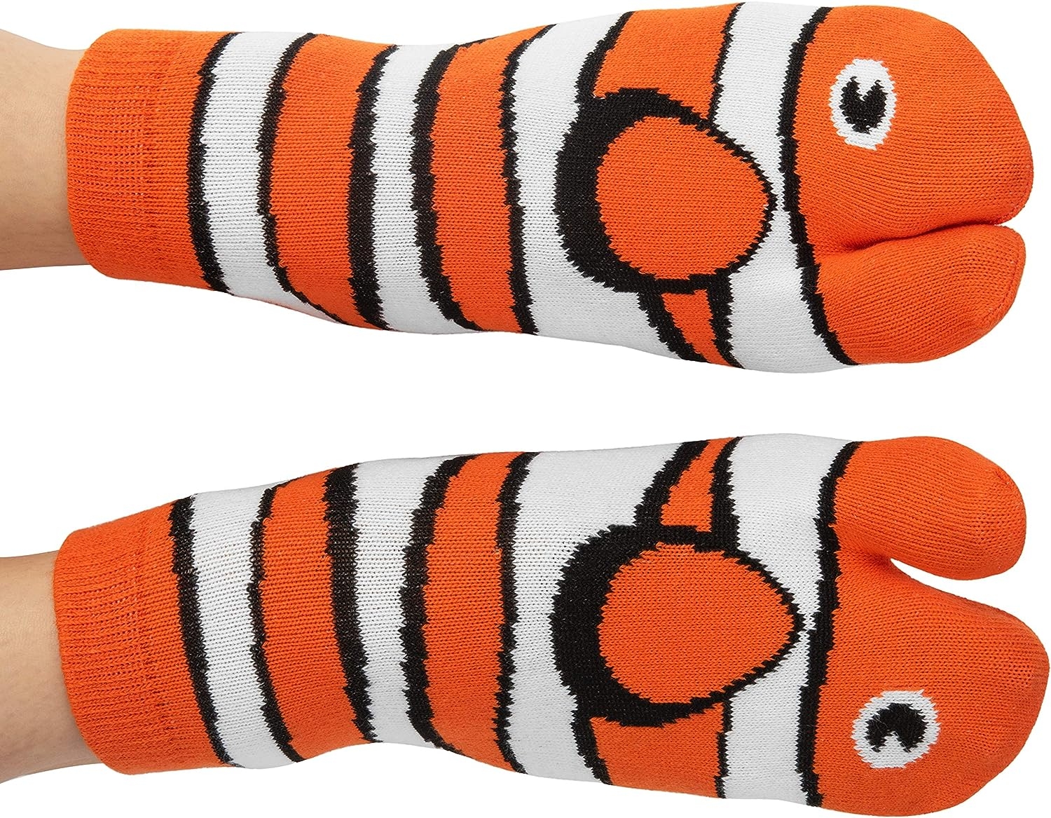 FISHY FEET Funny Novelty Socks, Perfect Stocking Stuffer, Halloween Socks, White Elephant Gift Idea – Unisex – Great Gift for