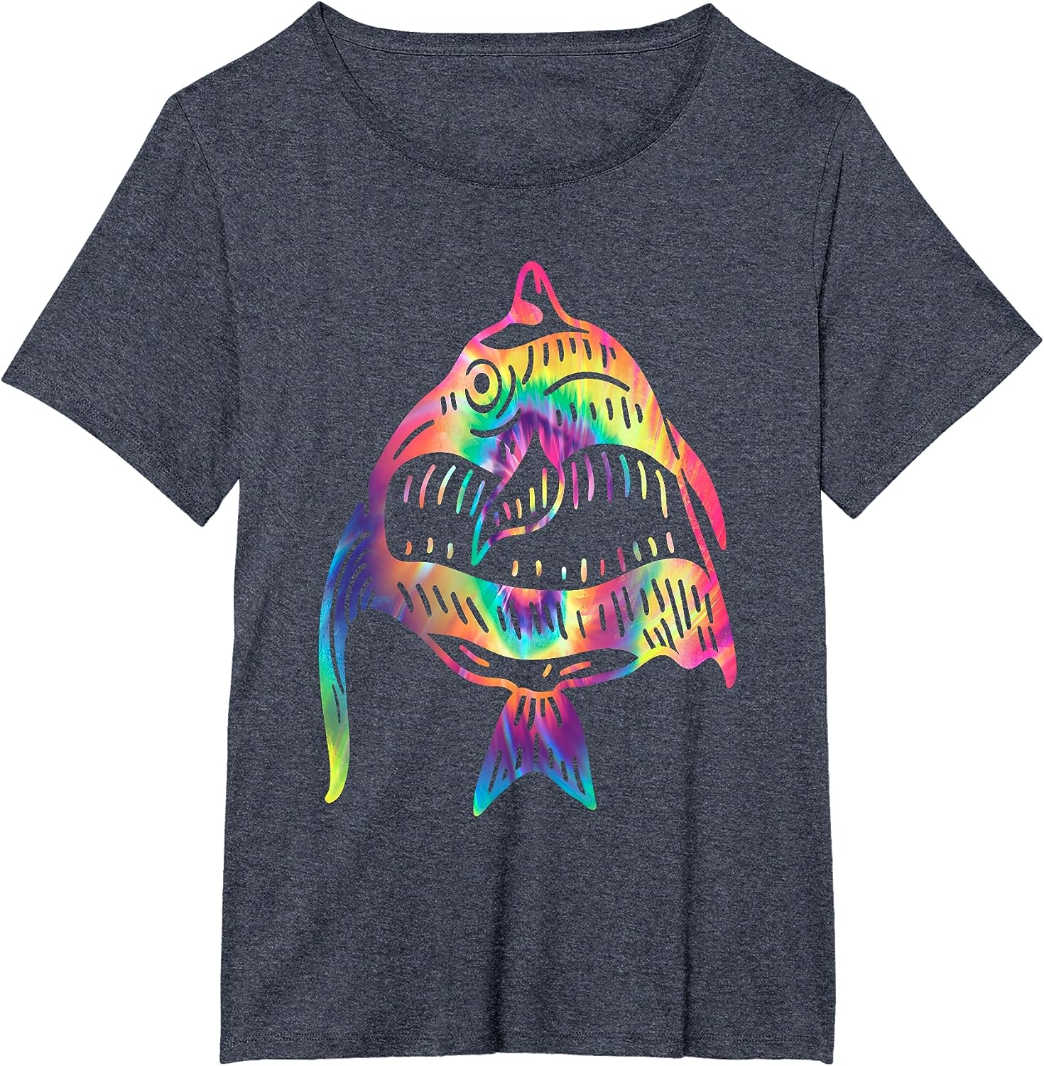 Funny Fish Sunglasses Art Hawaiian Aloha Beach Hawaii Women T-Shirt - Image 12