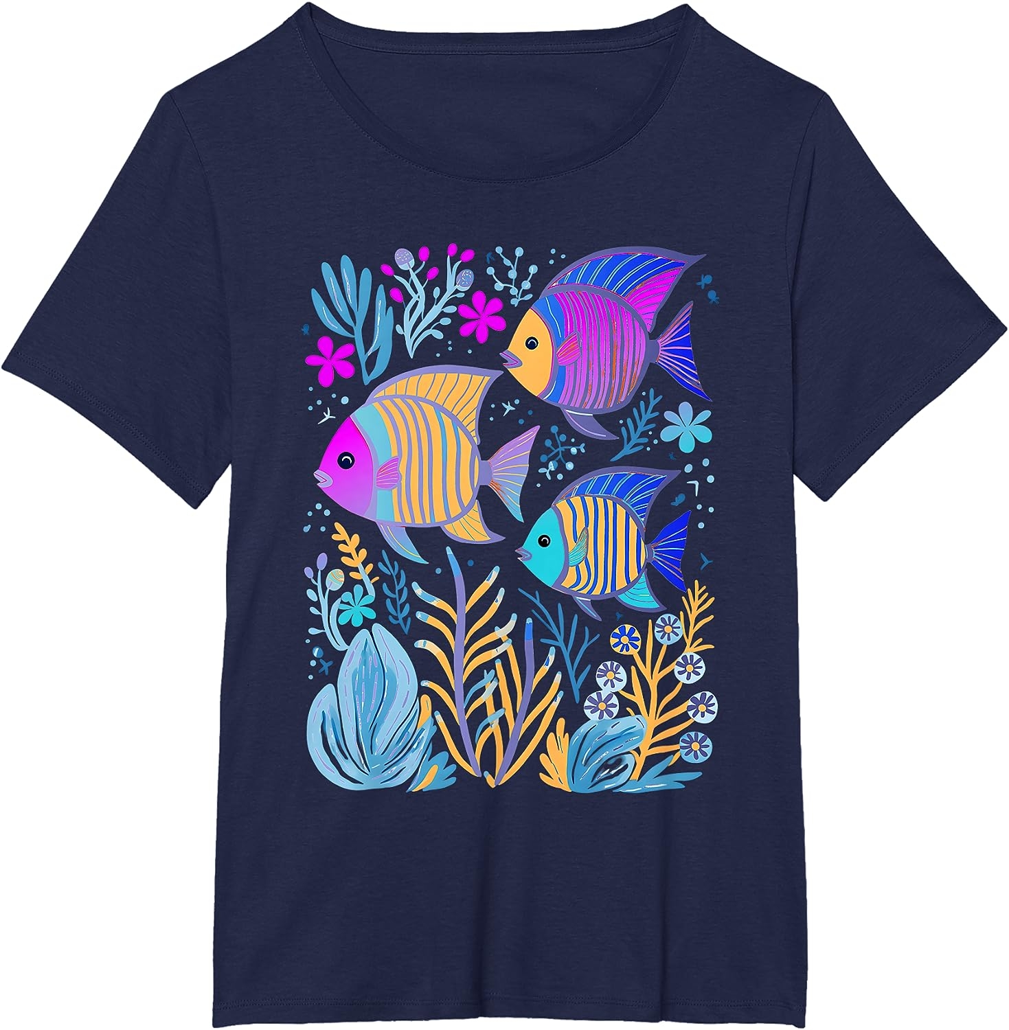 Fish Life Oceanography Tropical Snorkeling Island Sea Diving T-Shirt - Image 35