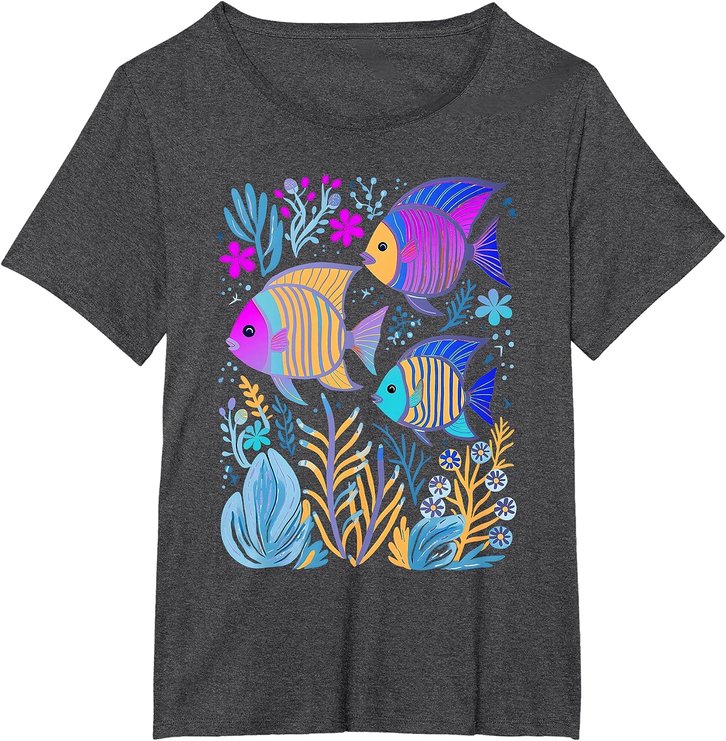 Fish Life Oceanography Tropical Snorkeling Island Sea Diving T-Shirt - Image 7