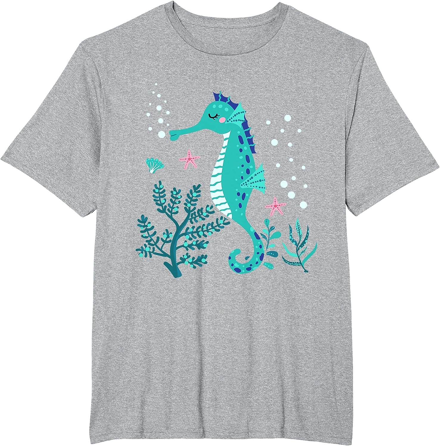 Aquarium Animal Kids Gift Cute Seahorse T-Shirt - Image 20
