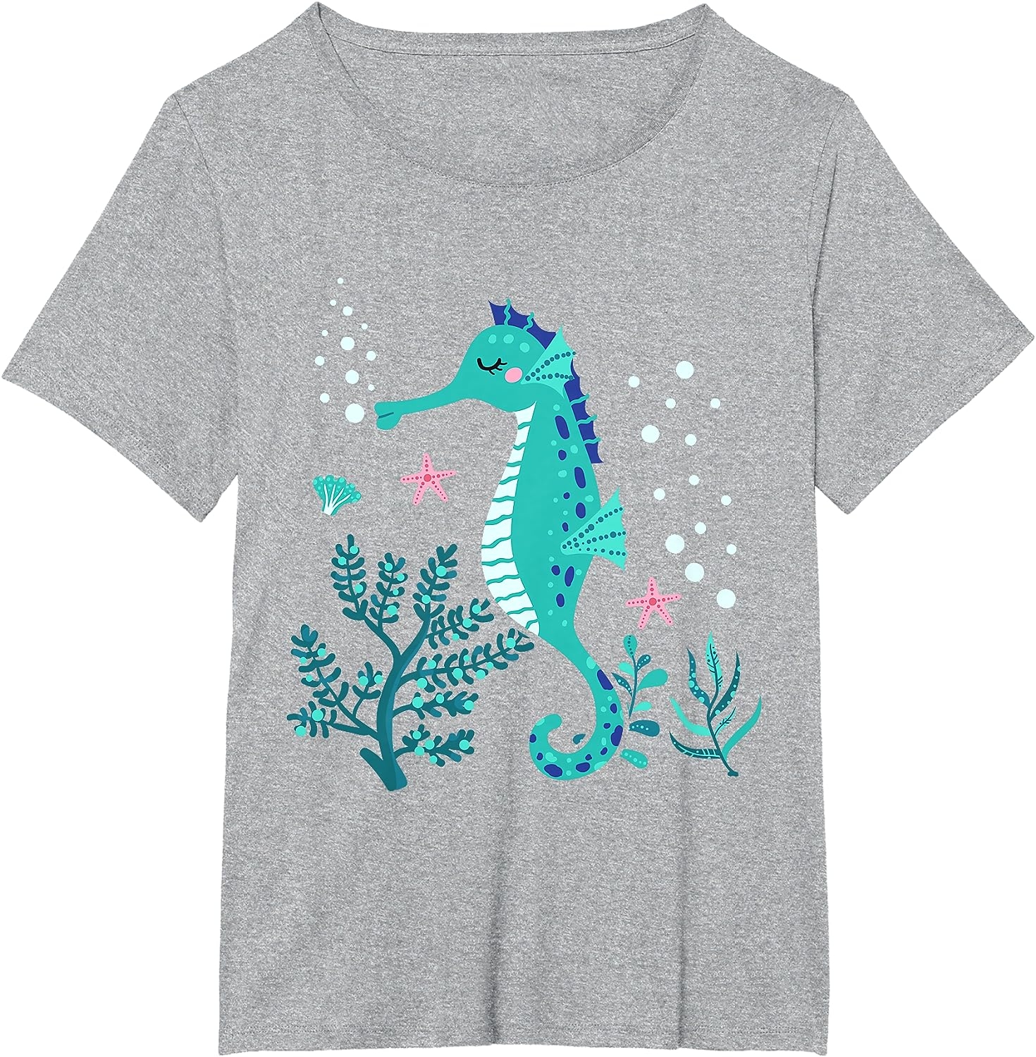 Aquarium Animal Kids Gift Cute Seahorse T-Shirt - Image 10