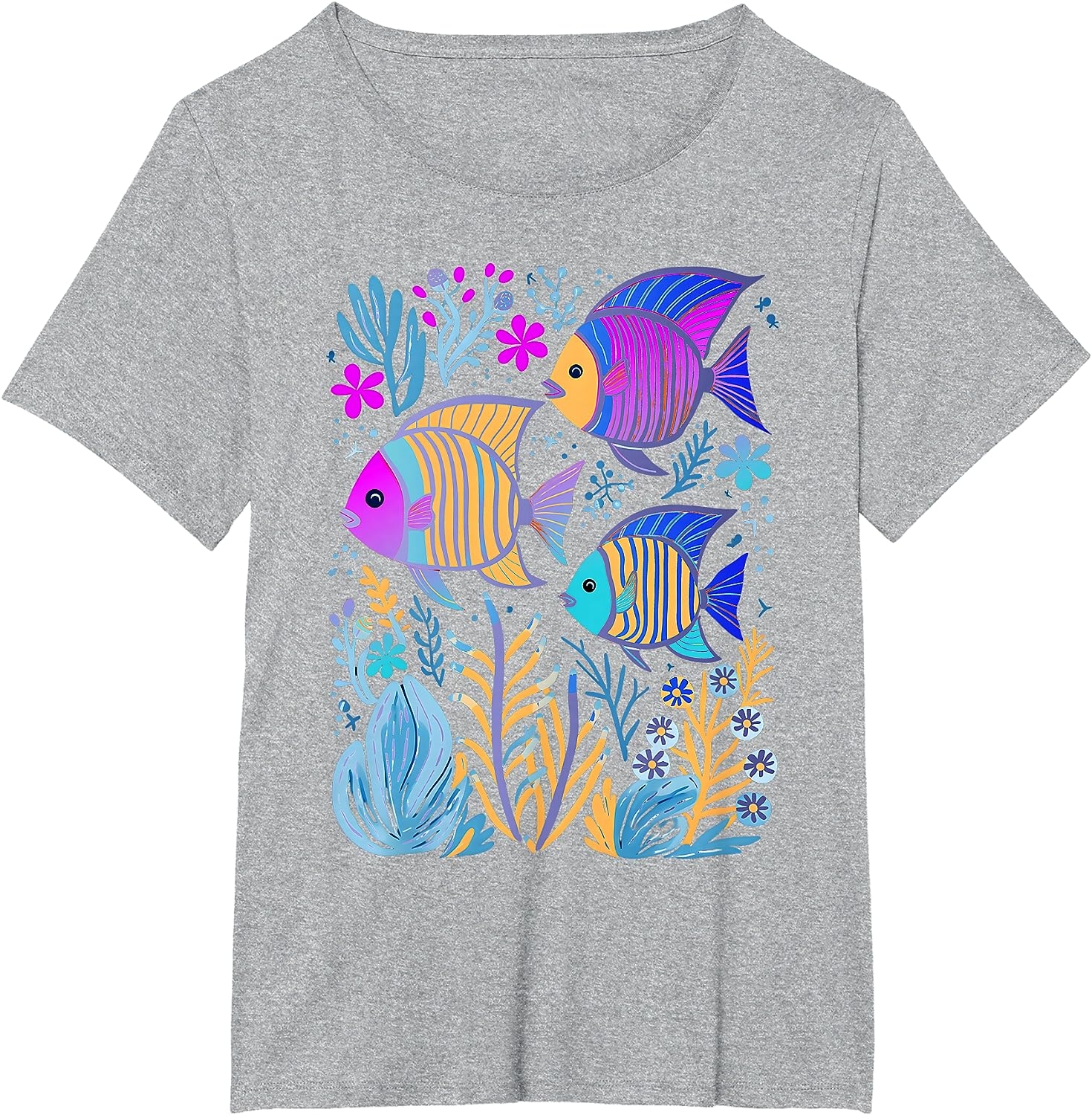 Fish Life Oceanography Tropical Snorkeling Island Sea Diving T-Shirt - Image 8