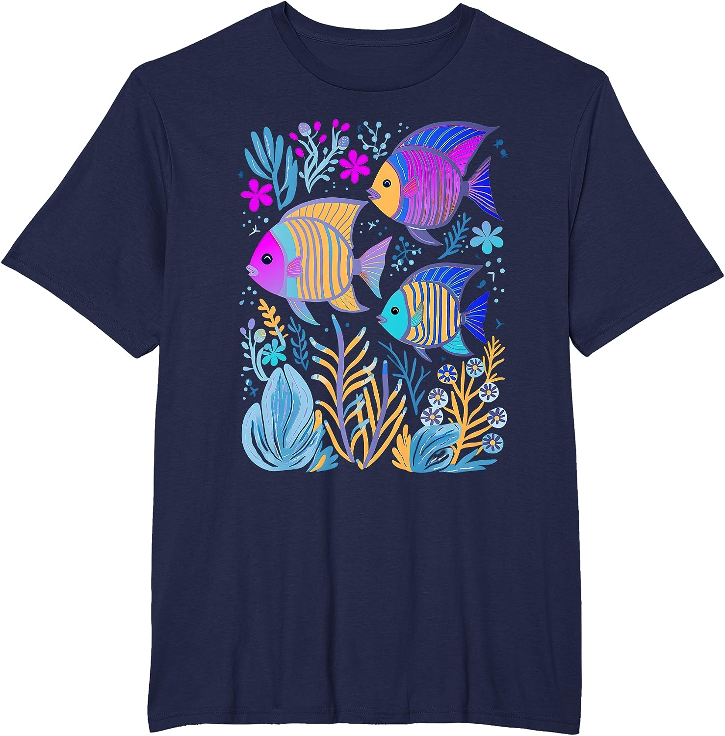Fish Life Oceanography Tropical Snorkeling Island Sea Diving T-Shirt - Image 25