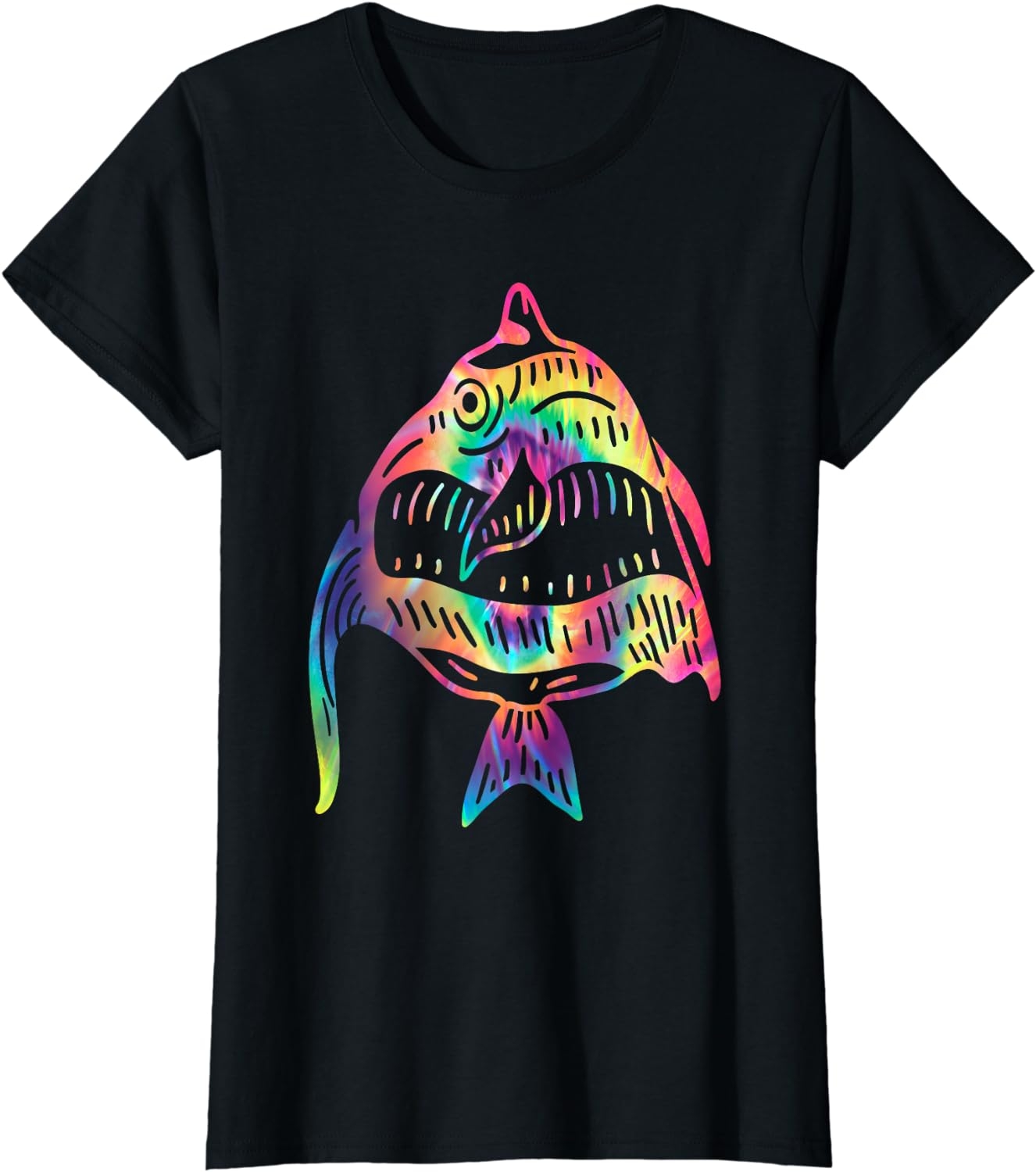 Funny Fish Sunglasses Art Hawaiian Aloha Beach Hawaii Women T-Shirt - Image 41