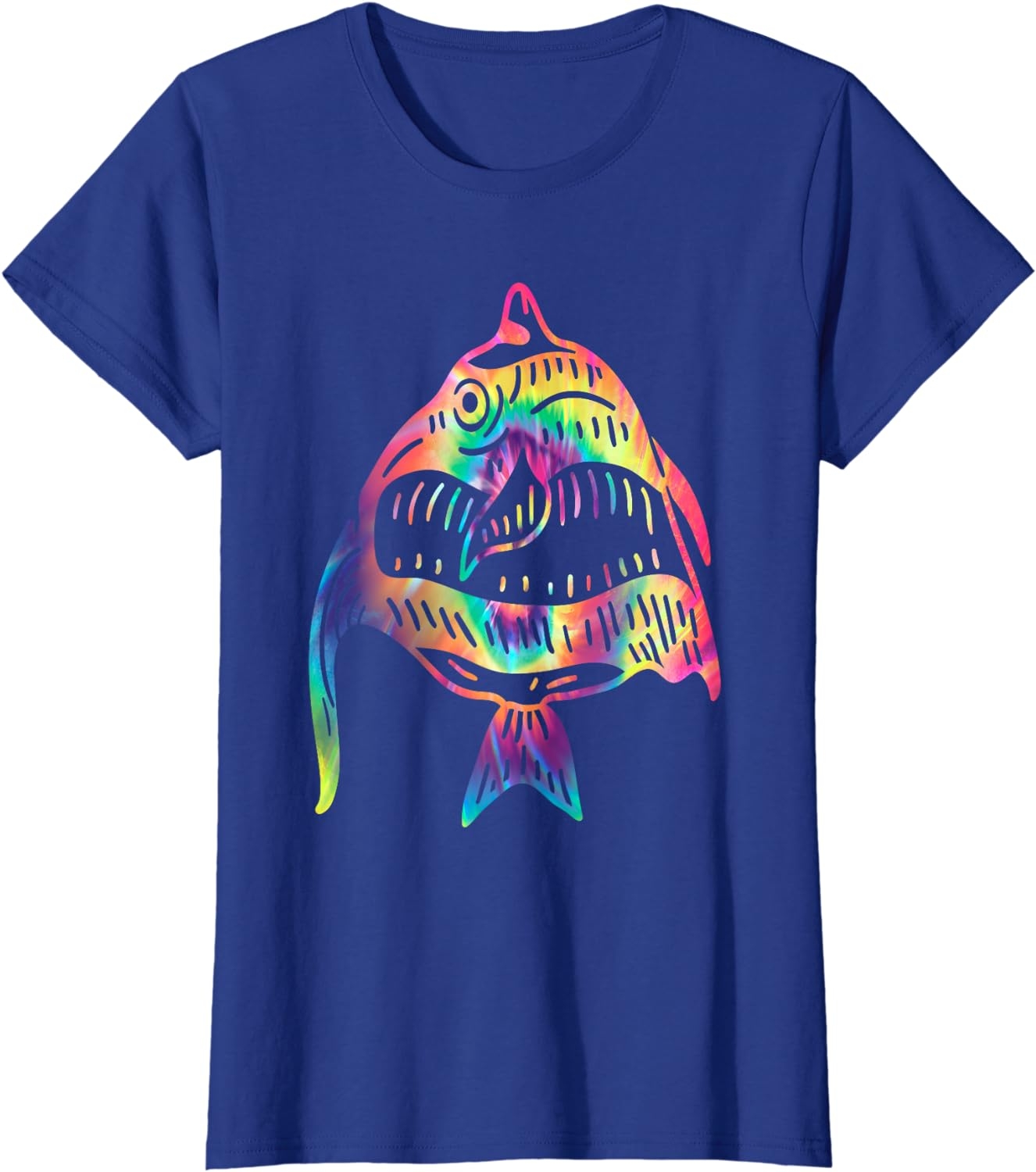 Funny Fish Sunglasses Art Hawaiian Aloha Beach Hawaii Women T-Shirt - Image 17