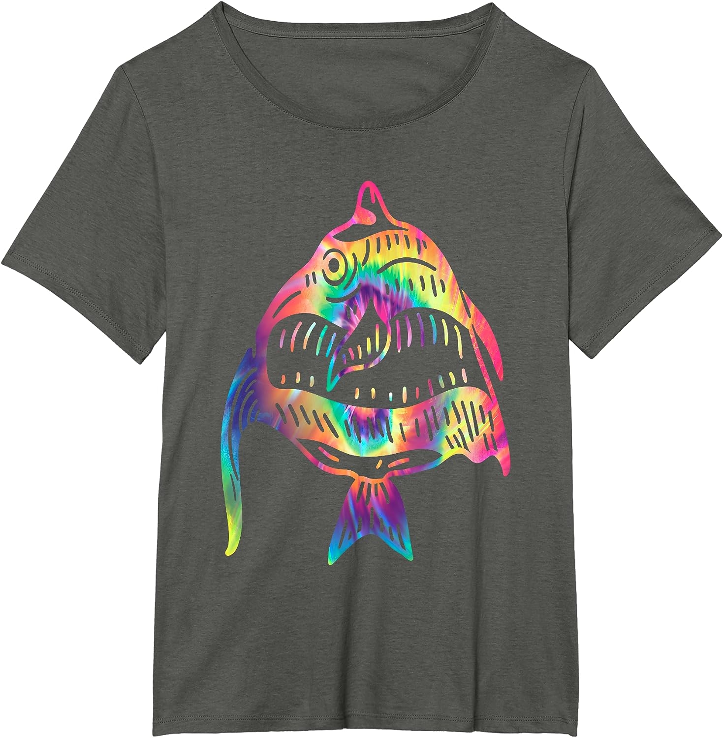 Funny Fish Sunglasses Art Hawaiian Aloha Beach Hawaii Women T-Shirt - Image 28