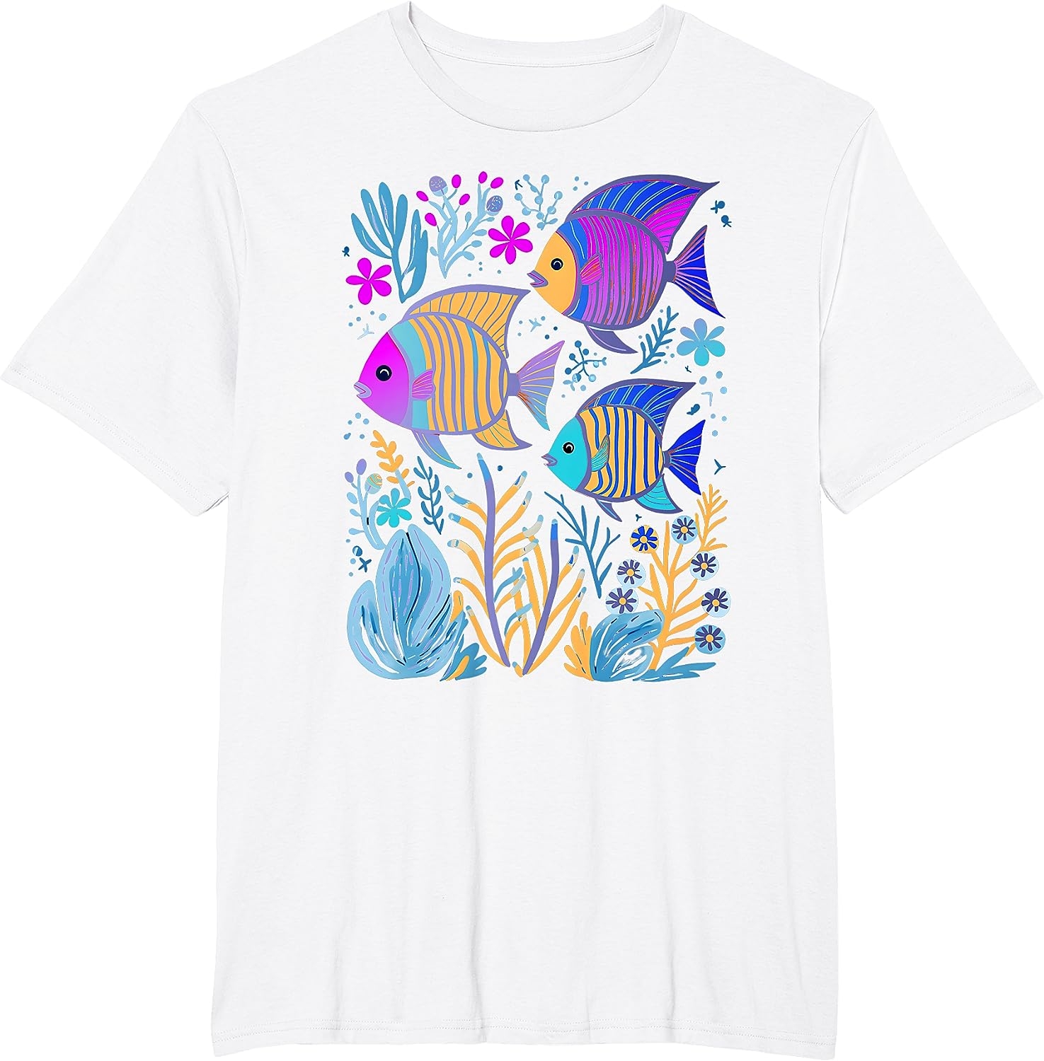 Fish Life Oceanography Tropical Snorkeling Island Sea Diving T-Shirt - Image 21