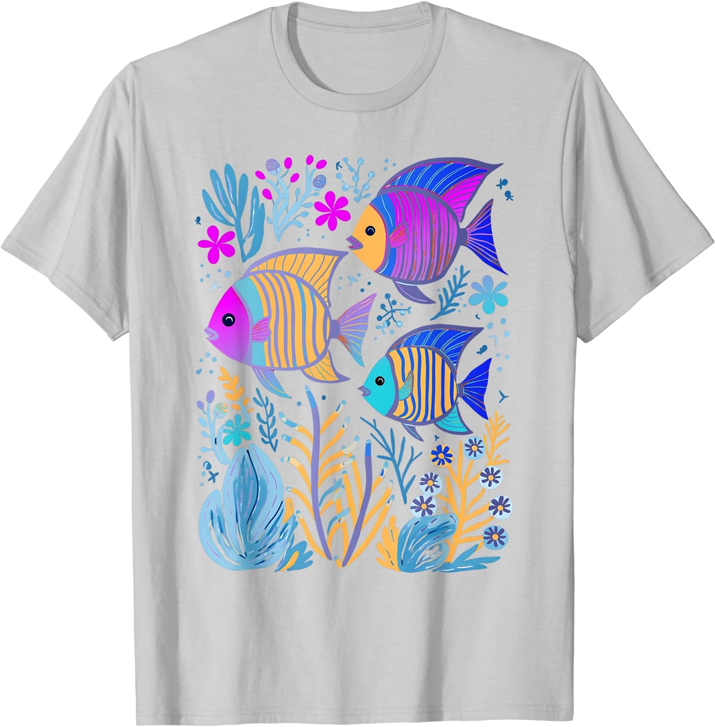 Fish Life Oceanography Tropical Snorkeling Island Sea Diving T-Shirt - Image 18