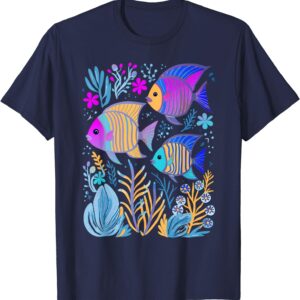 Fish Life Oceanography Tropical Snorkeling Island Sea Diving T-Shirt
