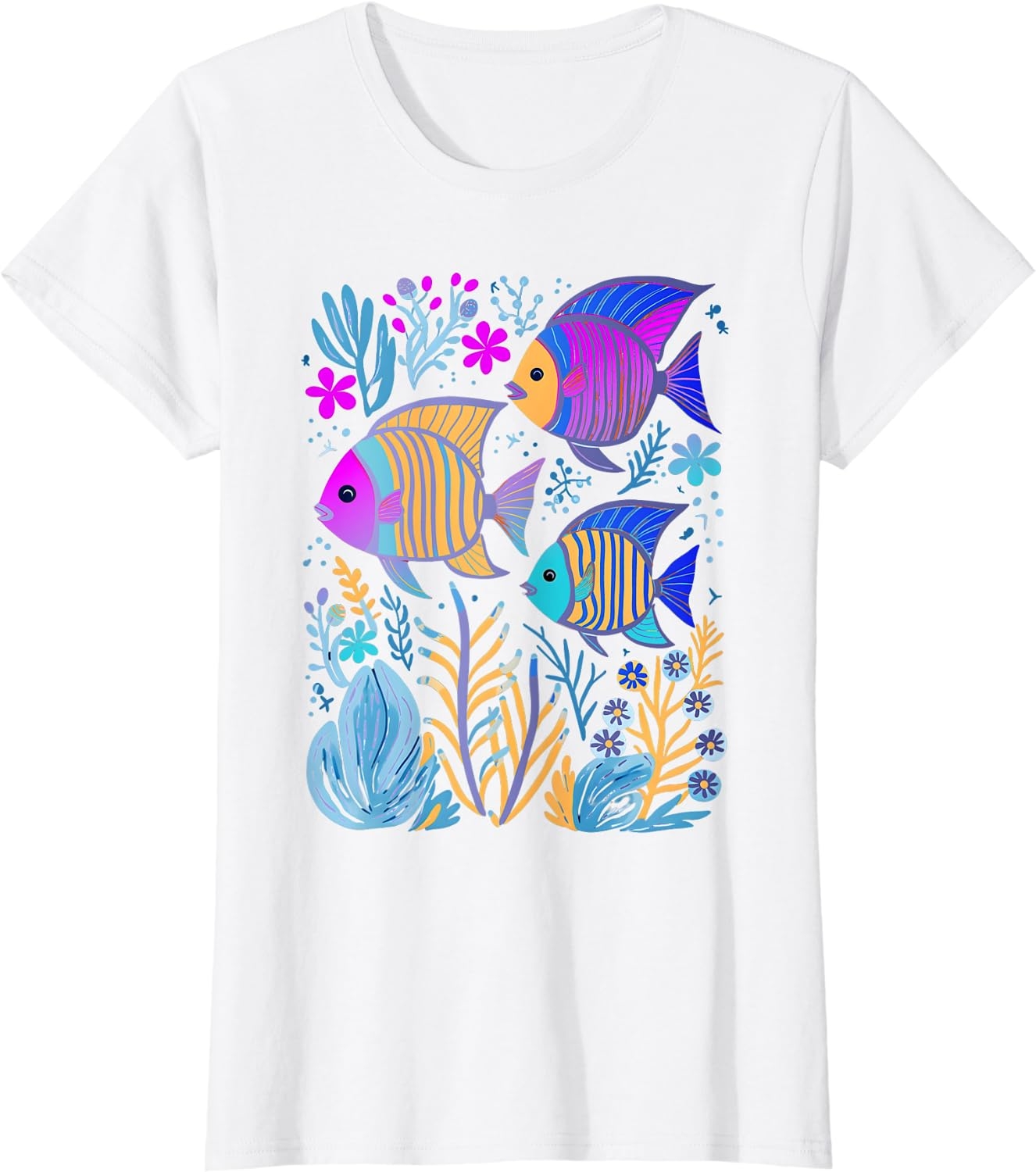 Fish Life Oceanography Tropical Snorkeling Island Sea Diving T-Shirt - Image 9