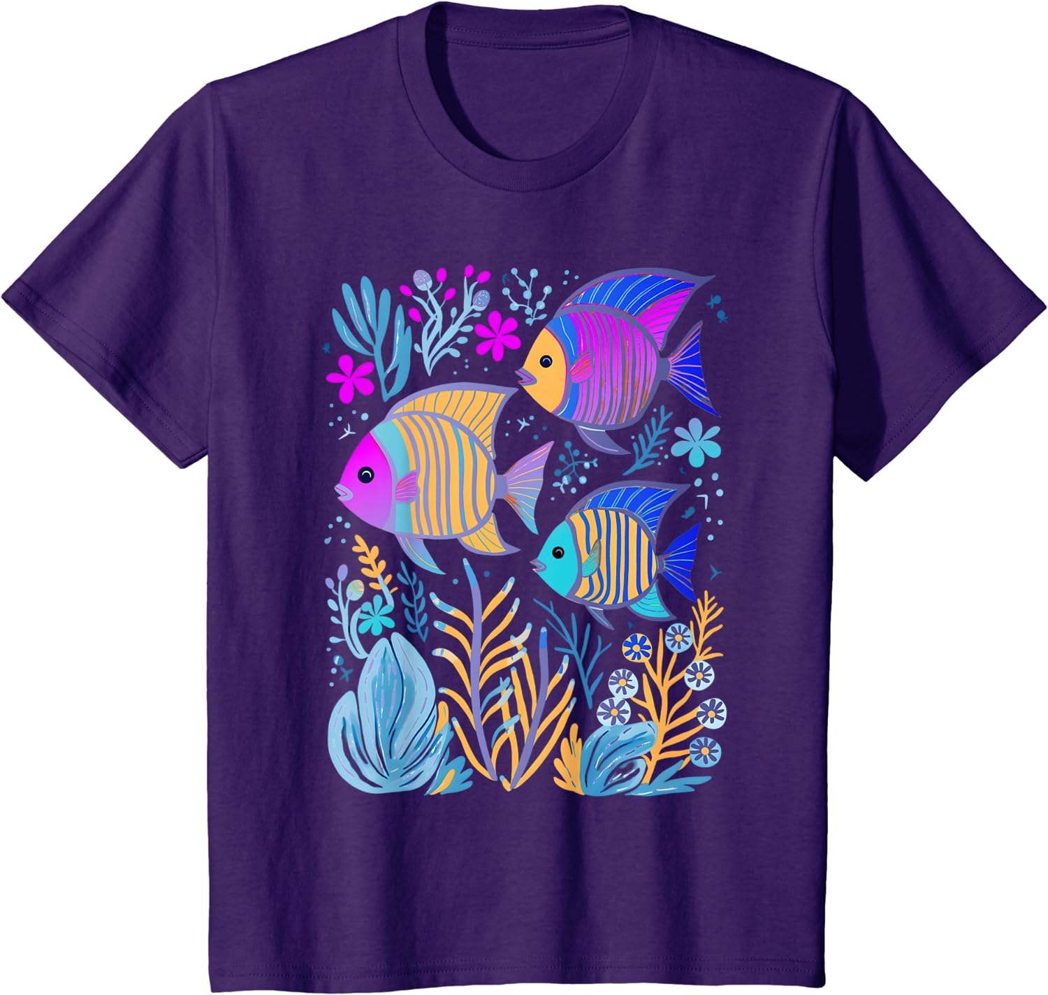 Fish Life Oceanography Tropical Snorkeling Island Sea Diving T-Shirt - Image 4