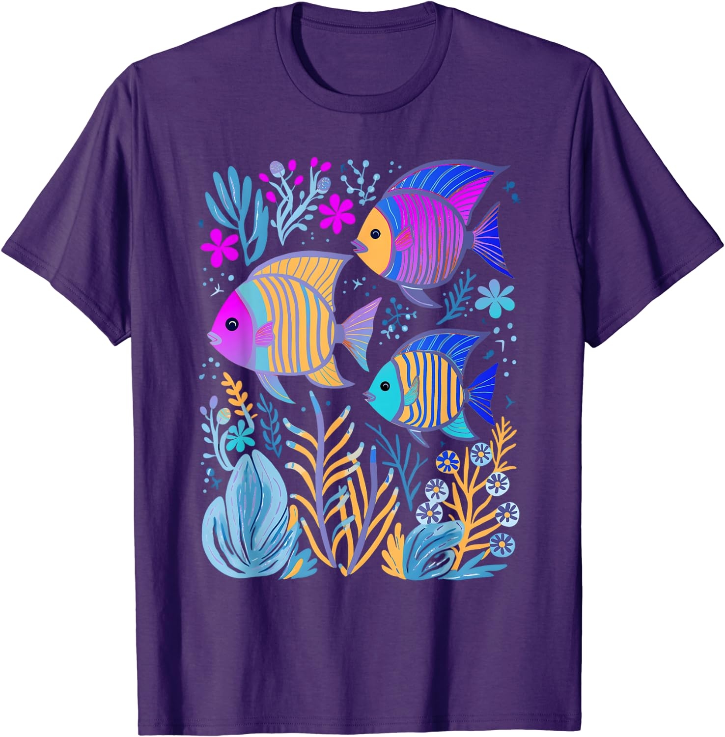 Fish Life Oceanography Tropical Snorkeling Island Sea Diving T-Shirt - Image 13
