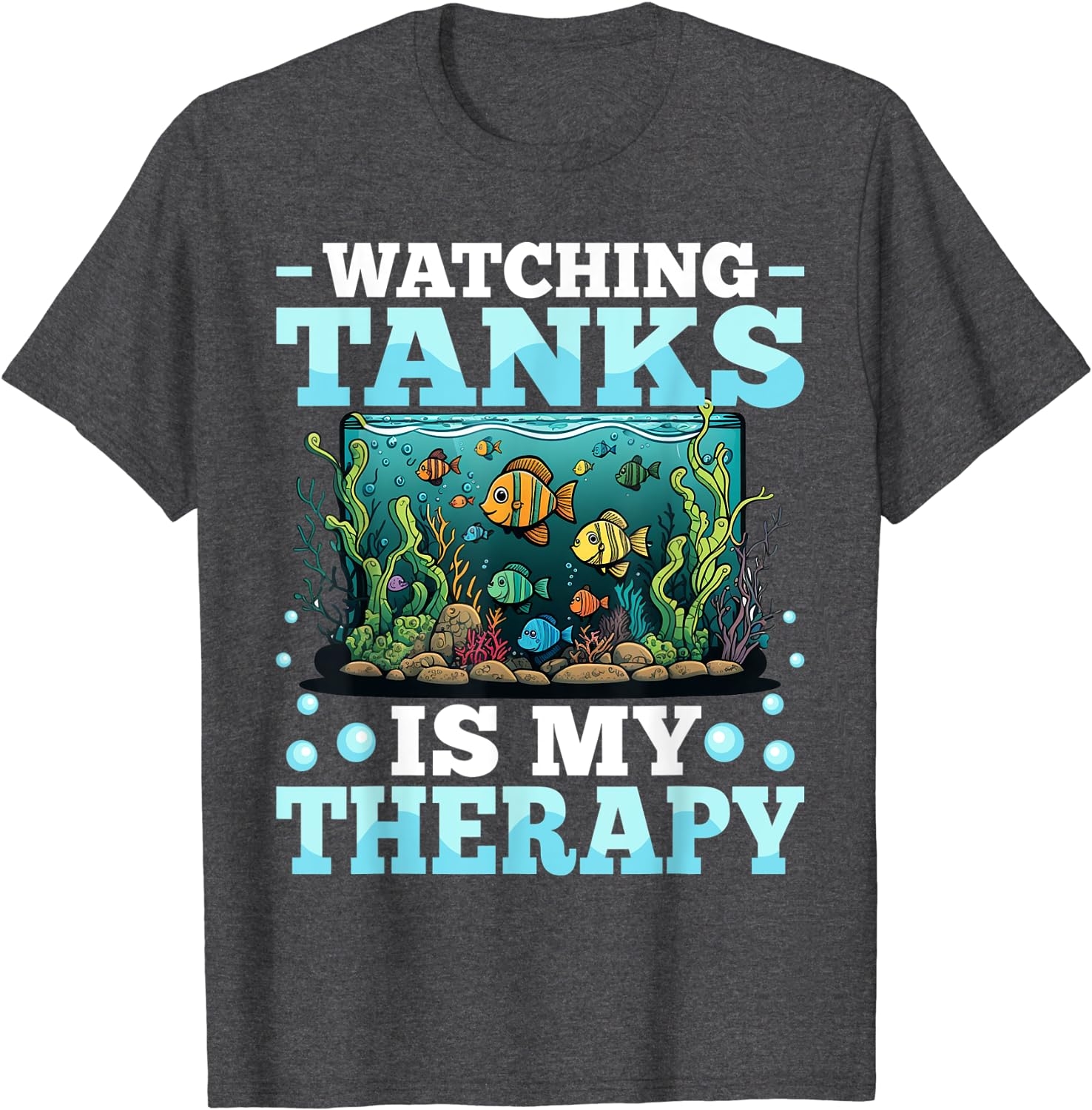Aquarium Aquarist FishKeeper Reefers Keeper Tank Cleaning T-Shirt - Image 8