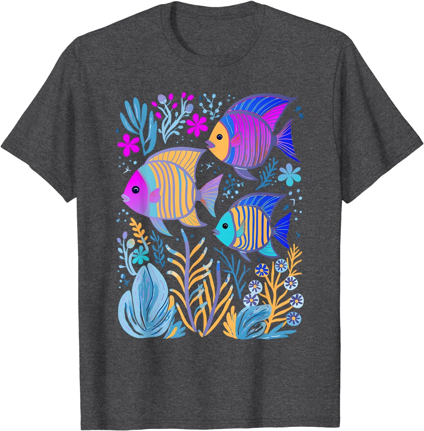 Fish Life Oceanography Tropical Snorkeling Island Sea Diving T-Shirt - Image 28