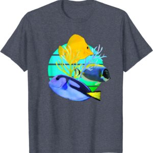 Blue Tang Yellow Tangs Reef Fish Tank Saltwater Aquarium T-Shirt