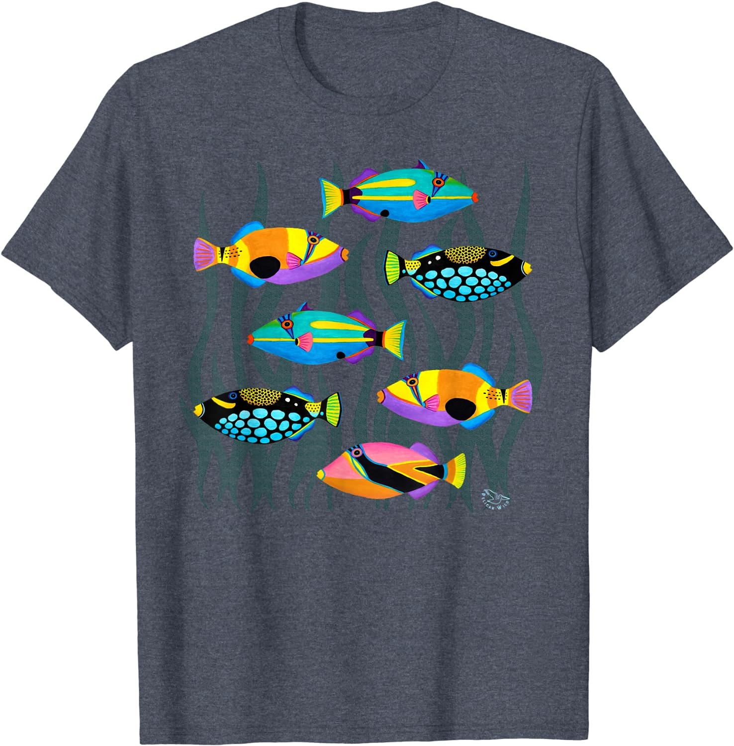 Hawaiian Triggerfish Coral Reef Tropical Fish T-Shirt