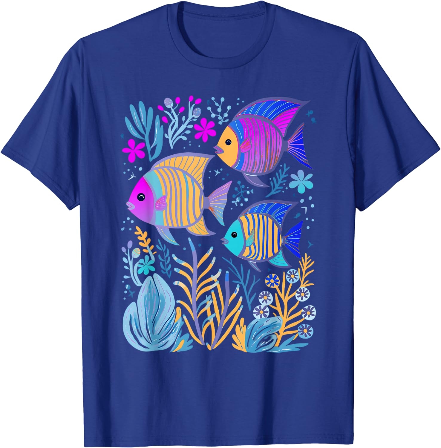 Fish Life Oceanography Tropical Snorkeling Island Sea Diving T-Shirt - Image 24