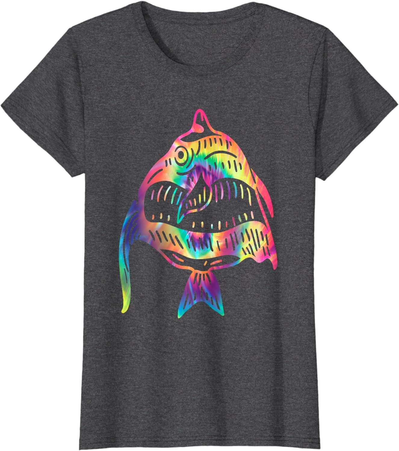 Funny Fish Sunglasses Art Hawaiian Aloha Beach Hawaii Women T-Shirt - Image 40