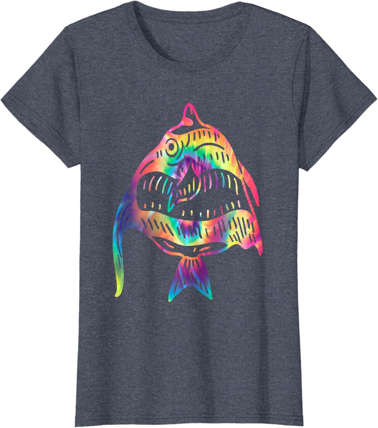 Funny Fish Sunglasses Art Hawaiian Aloha Beach Hawaii Women T-Shirt - Image 25
