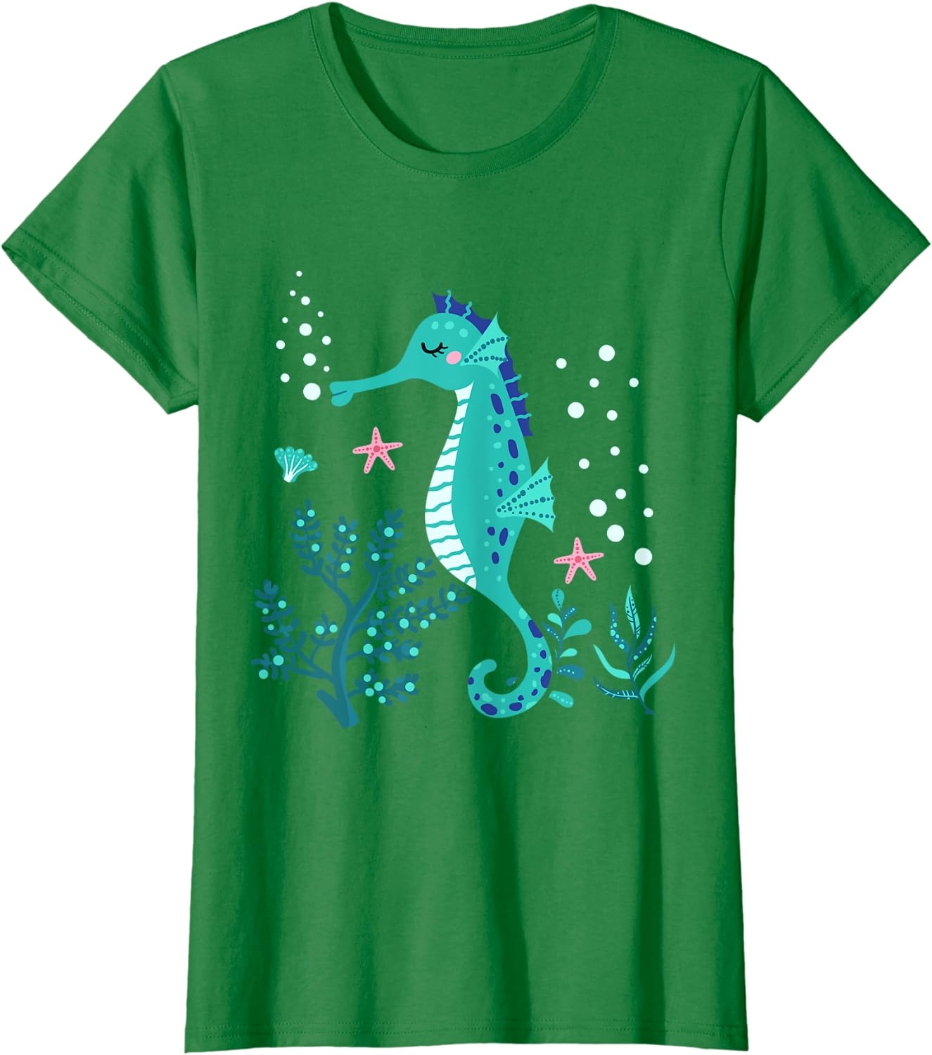 Aquarium Animal Kids Gift Cute Seahorse T-Shirt - Image 11