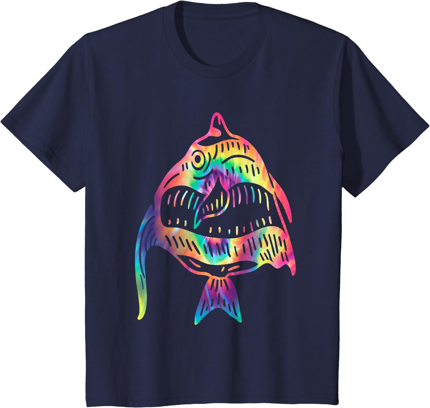 Funny Fish Sunglasses Art Hawaiian Aloha Beach Hawaii Women T-Shirt - Image 5