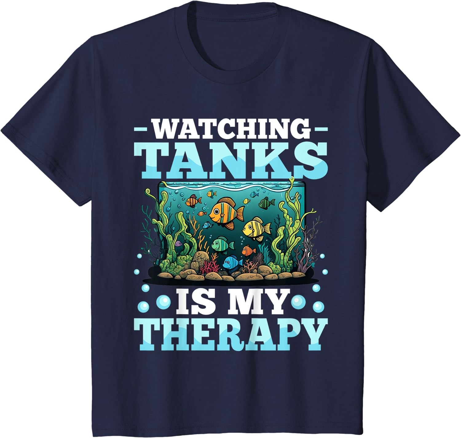 Aquarium Aquarist FishKeeper Reefers Keeper Tank Cleaning T-Shirt - Image 7