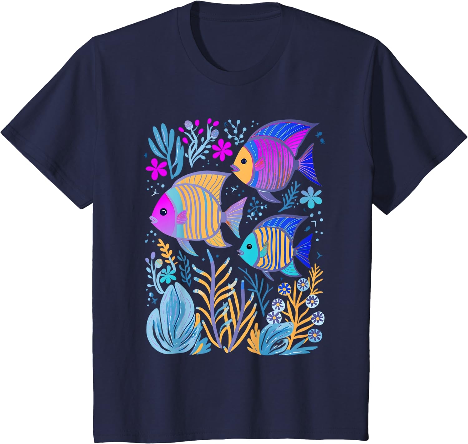 Fish Life Oceanography Tropical Snorkeling Island Sea Diving T-Shirt - Image 5