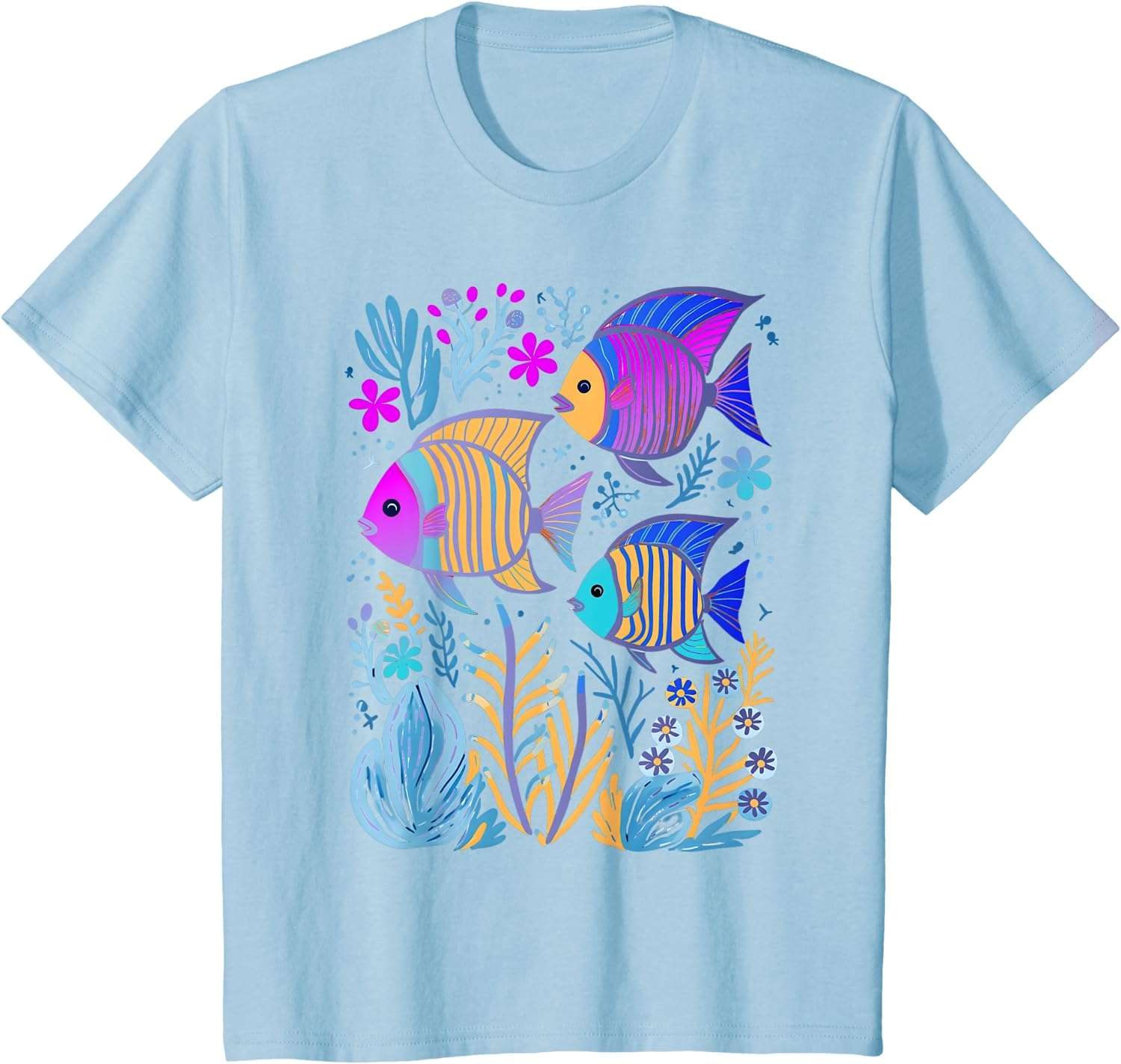 Fish Life Oceanography Tropical Snorkeling Island Sea Diving T-Shirt - Image 16
