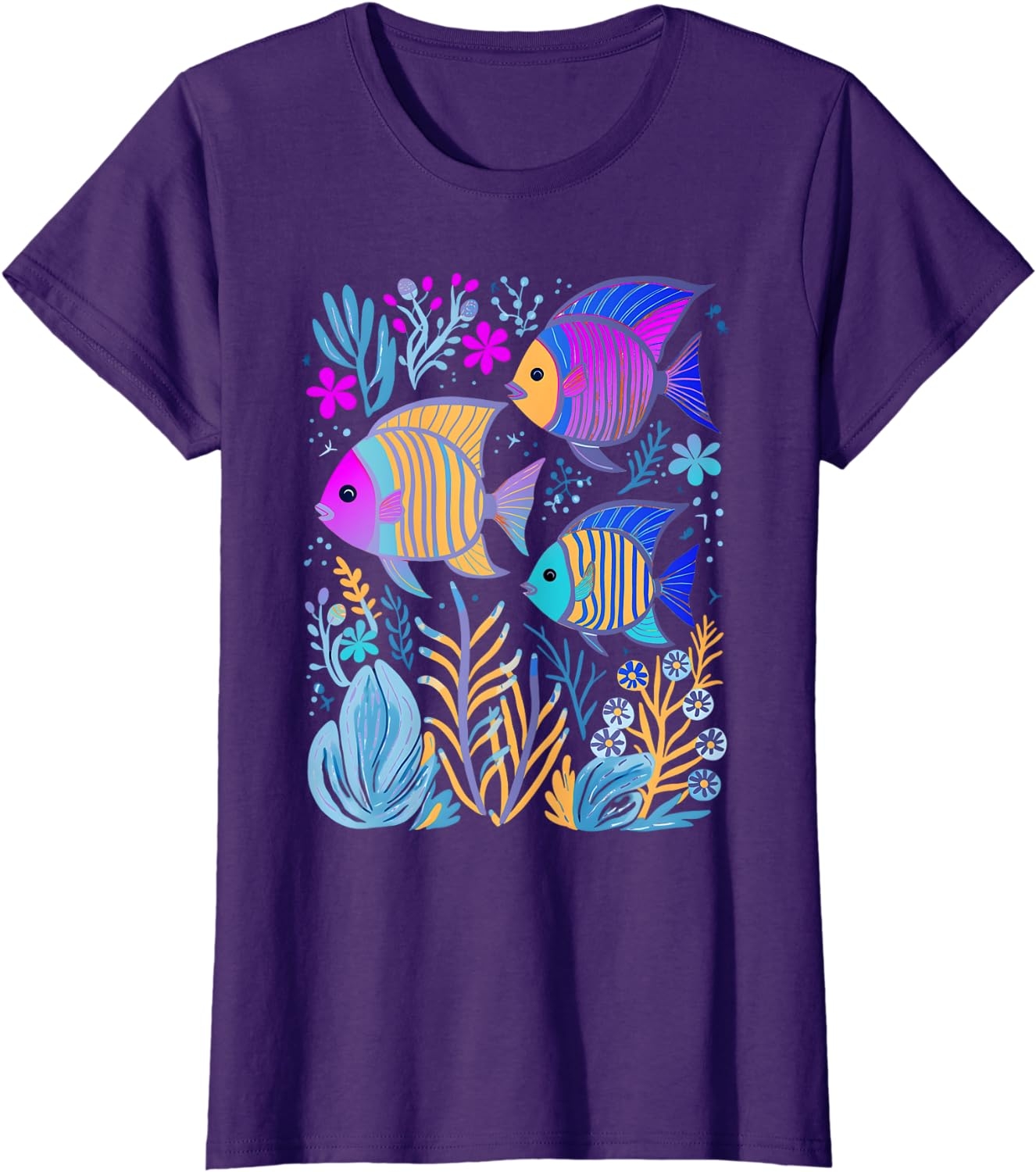 Fish Life Oceanography Tropical Snorkeling Island Sea Diving T-Shirt - Image 23