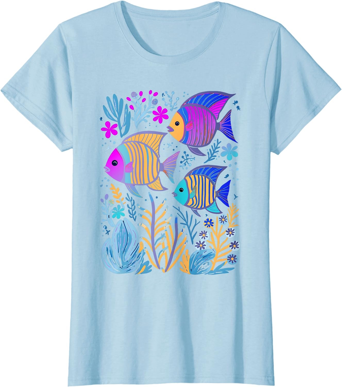 Fish Life Oceanography Tropical Snorkeling Island Sea Diving T-Shirt - Image 29
