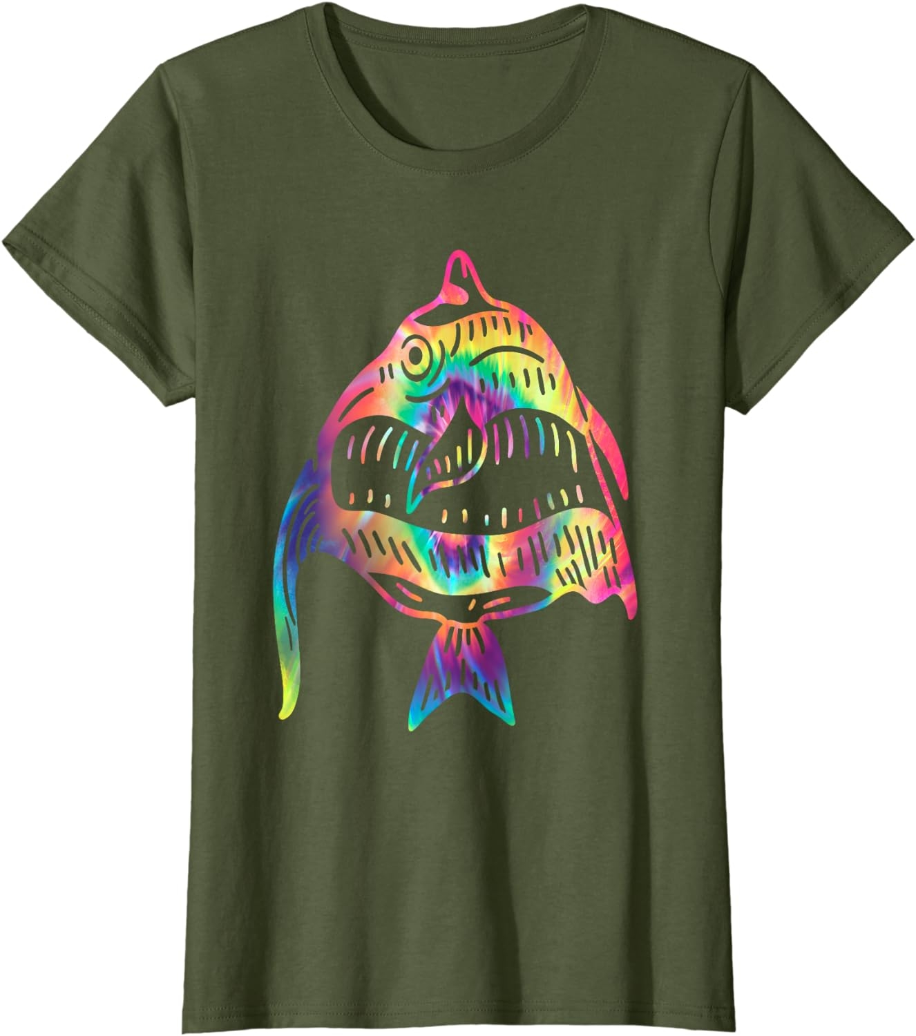 Funny Fish Sunglasses Art Hawaiian Aloha Beach Hawaii Women T-Shirt - Image 21
