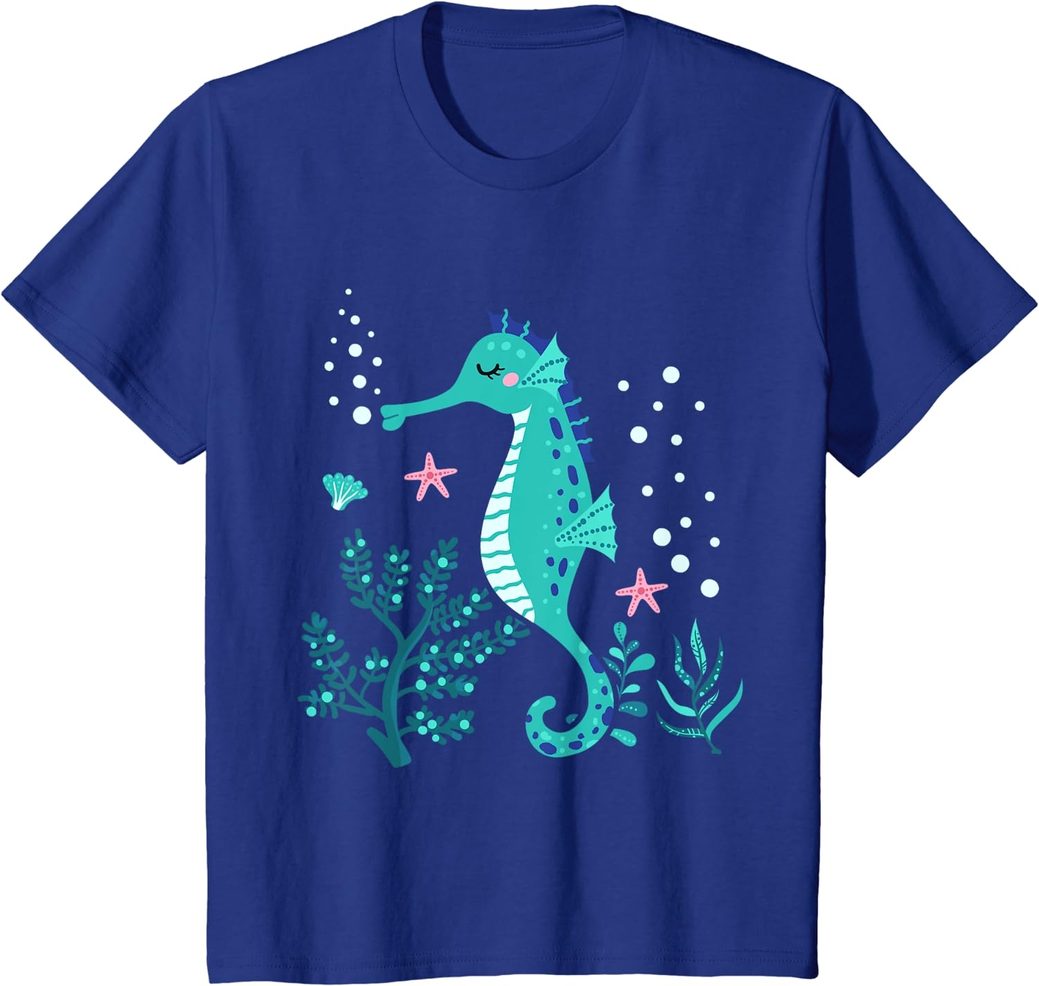 Aquarium Animal Kids Gift Cute Seahorse T-Shirt - Image 4