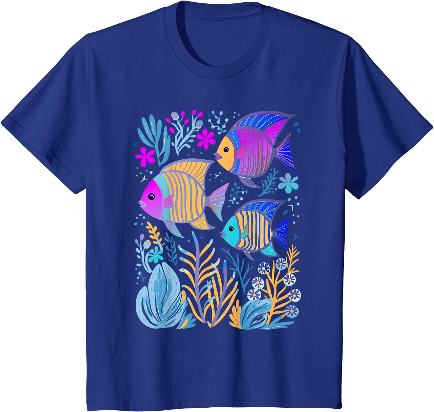 Fish Life Oceanography Tropical Snorkeling Island Sea Diving T-Shirt - Image 3