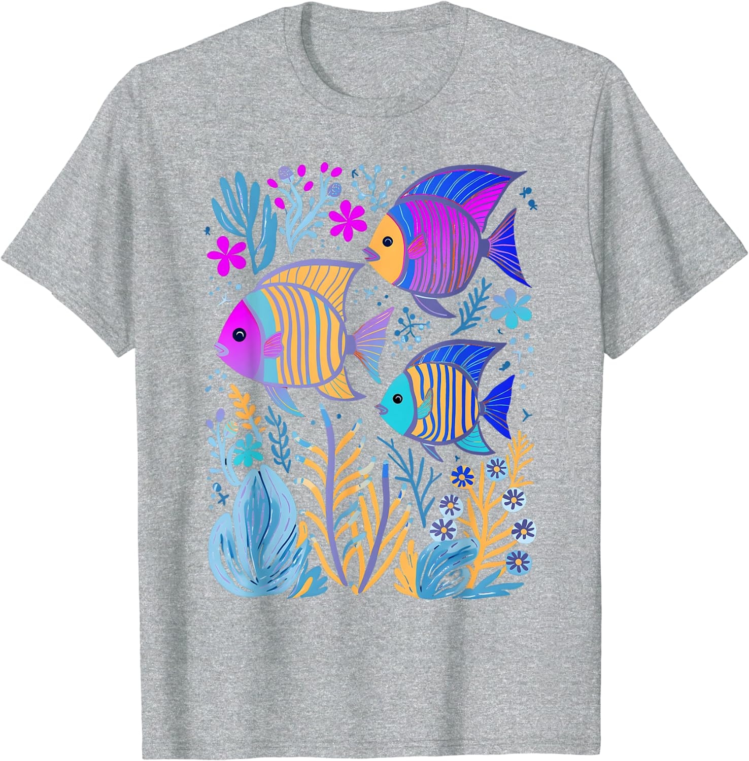 Fish Life Oceanography Tropical Snorkeling Island Sea Diving T-Shirt - Image 6