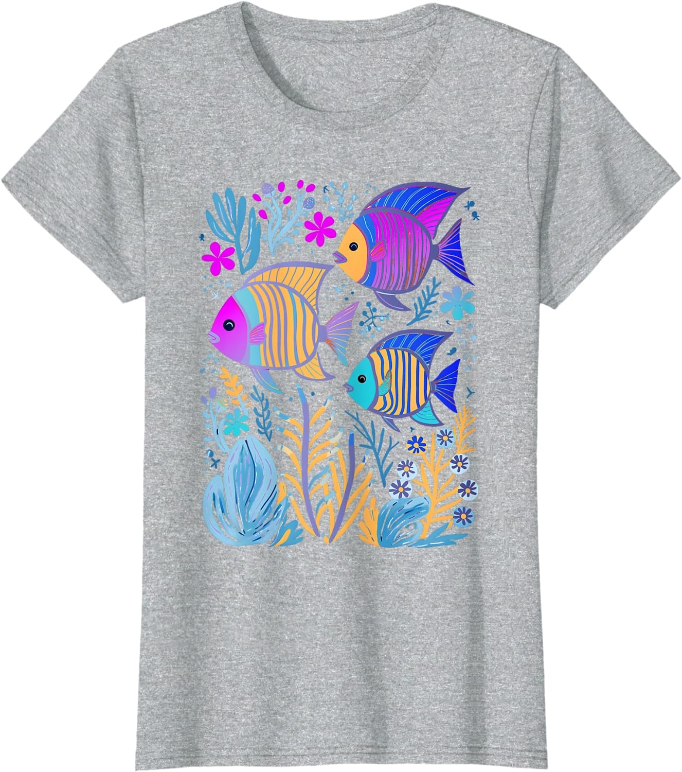 Fish Life Oceanography Tropical Snorkeling Island Sea Diving T-Shirt - Image 27